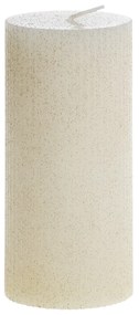 Chic Antique Trblietavá sviečka Grooves Glitter Cream 15 cm