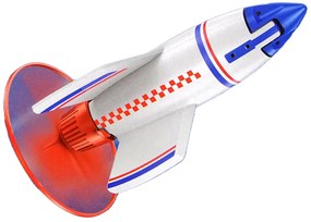 Lean Toys Lietajúca raketa – 21cm biela