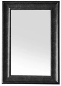 Nástenné zrkadlo 60 x 90 cm čierne LUNEL Beliani