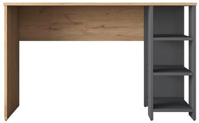 Písací stôl Brana 120 cm orech/antracit