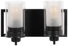 Čierno-biele nástenné svietidlo – Ixia