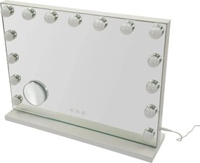 Nástenné zrkadlo s osvetlením/s poličkou 55x43 cm Hollywood – Mauro Ferretti