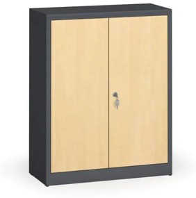 Alfa 3 Zvárané skrine s lamino dverami, 1150 x 920 x 400 mm, RAL 7016/breza
