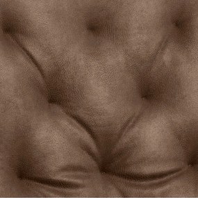 Hnedé jedálenské stoličky z imitácie kože v súprave 2 ks Kira – Actona