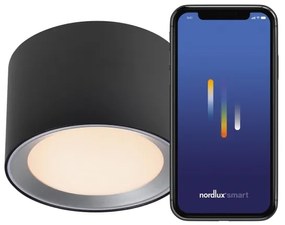 Nordlux -LED Stmievateľné kúpeľňové svietidlo LANDON SMART LED/8W/230V IP44 čierna