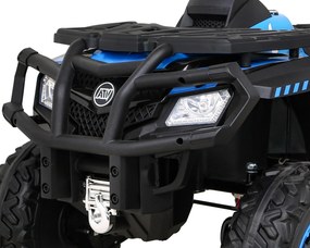 Ramiz Štvorkolka XT-Speed pre deti modrá + pohon 4x4 + EVA kolesá + pomalý štart + MP3 rádio + LED