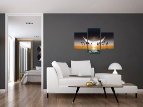 Obraz - Mesiac nad palmami (90x60 cm)