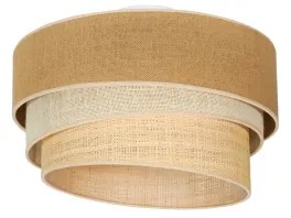 Duolla - Stropné svietidlo YUTE TRIO 1xE27/15W/230V pr. 45 cm hnedá/šedá/béžová