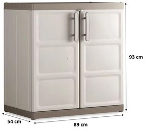 KIS EXCELLENCE XL LOW skriňa 89x54x93cm béžová