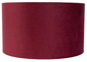 Zamatové tienidlo červené 35/35/20 so zlatým interiérom