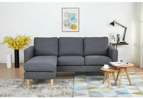 Trojmiestna sedačka s mobilným taburetom ASB-017 BK
