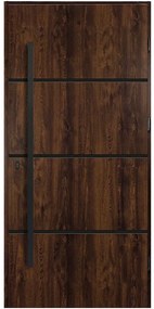 Dvere vchodové Fobos 90P ořech