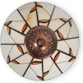 Brilagi - Tiffany vitrážová stolná lampa FOLIA 1xE27/60W/230V
