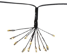 Vonkajšia svetelná LED reťaz Star Trading Flower, dĺžka 2,1 m