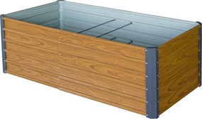 Vyvýšený záhradný záhon BestBerg VZ-940RW / 940 l / 180 × 90 × 58 cm / dekor dreva