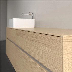 VILLEROY &amp; BOCH Collaro závesná skrinka pod umývadlo na dosku (umývadlo vľavo), 4 zásuvky, 1600 x 500 x 548 mm, Nordic Oak, C05000VJ