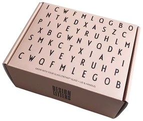 Ružový detský hrnček Design Letters Grow With Your Cup