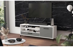 TV skrinka/stolík Cascade  (biela + sivá). Vlastná spoľahlivá doprava až k Vám domov. 1098743