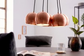 Závesné svietidlo Perlotta 5 meď