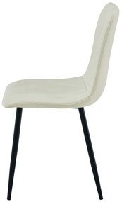 Jedálenská stolička LIBRA béžová / čierne nohy