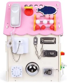 2Kids Toys - Activity board domček ružová
