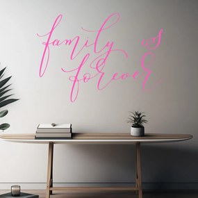 Veselá Stena Samolepka na stenu na stenu Family is forever Farba: čierna