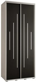 Skriňa 45 Canaris 12 120 biela/čierna/silver