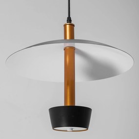 Toolight - Stropné svietidlo APP914-1CP, čierna-zlatá, OSW-01041