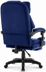 Ergonomická kancelárska stolička HC-1031 s podnožkou - modrá