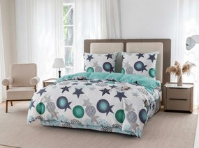 Flanelové obliečky z mikrovlákna MINT STARS farebné Rozmer obliečky: 70 x 90 cm | 140 x 200 cm