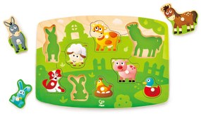Vkladacie puzzle na doske – Farmári