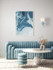 LED modré nástenné svietidlo Clio