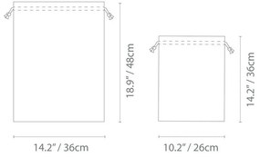 Látkové vrecká na bielizeň v súprave 2 ks – Bigso Box of Sweden