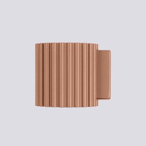 Nástenné svietidlo Aura, 1x hnedé hliníkové tienidlo