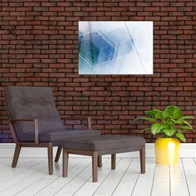 Sklenený obraz - Geometrické útvary (70x50 cm)