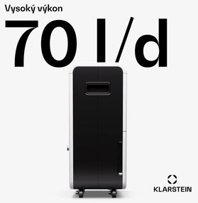 Klarstein DryFy Grand Smart 70, odvlhčovač, WiFi, kompresný, 70l/24h, 60-90 m²