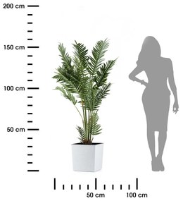 PLASTOVÝ KVETINÁČ FLORE RIFLO 30X30 CM BIELA