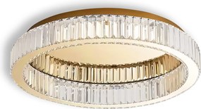 Toolight Toolight, LED stropné svietidlo 60cm, 36W, 4000K, 1680 lm, APP1723-C, zlatá lesklá, OSW-09304