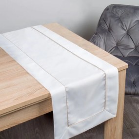 OBRUS KARIN 40X180 CM BIELY