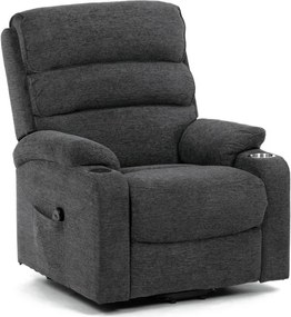 Polohovacie kreslo sivé, elektrické TV-S8348 GREY2
