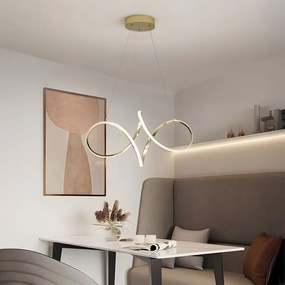 Toolight Toolight, LED závesné svietidlo, 50W, 4000K, 4000lm, G081-1CP, zlatá, OSW-09740