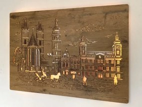 Podsvietený obraz Dedinka