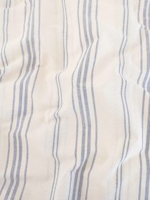 Bavlnená obliečka na vankúš Natural 50 × 70 cm - Prúžky modré