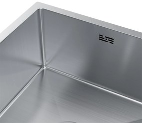 Erga HD, 1-komorový oceľový drez 470x450x210 mm, oceľová, ERG-MLS-HD4745