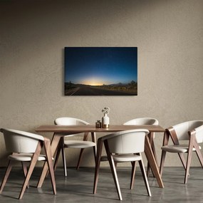 Obraz - Nočné nebo nad cestou (90x60 cm)