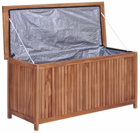 Záhradný úložný box teak Dekorhome 120 cm