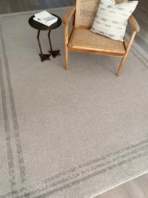 Koberec Agnella Calisia M Grid Rim pieskový