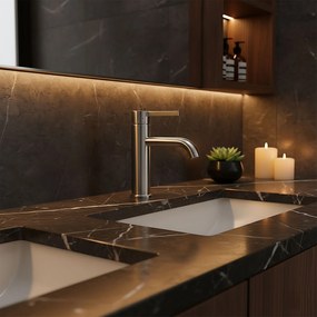 Rea Foster, umývadlová batéria h-180, brúsená oceľ, REA-B6323