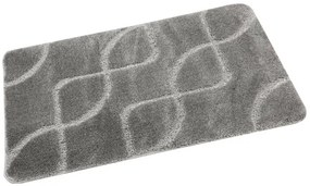 Kúpeľňový koberček Ivona sivý, línie