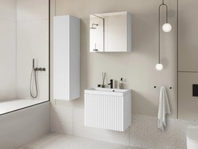 Kúpelňový nábytok Damysos I, Farby: biela, Sifón: bez sifónu, Umývadlová batéria: Economico BYU 020M